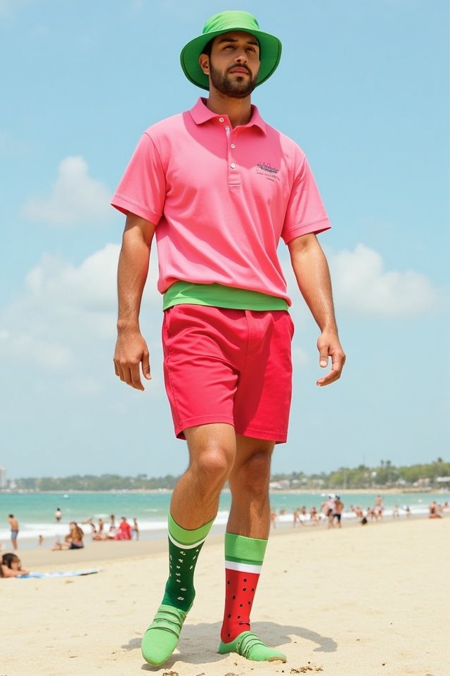 vibrant watermelon themed outfits