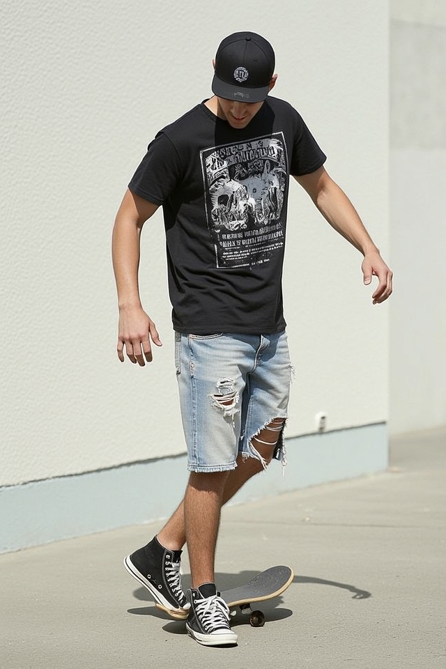 vintage band tee outfit