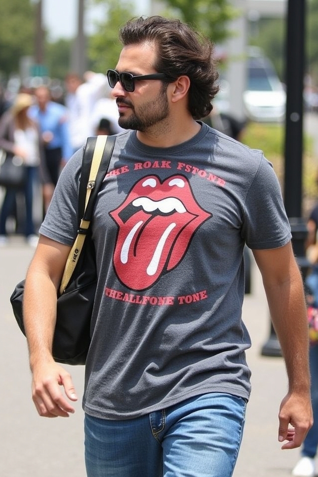 vintage band tee shades