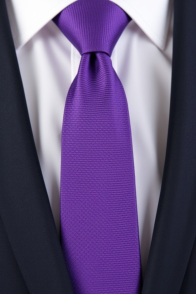 violet tie elevates classics