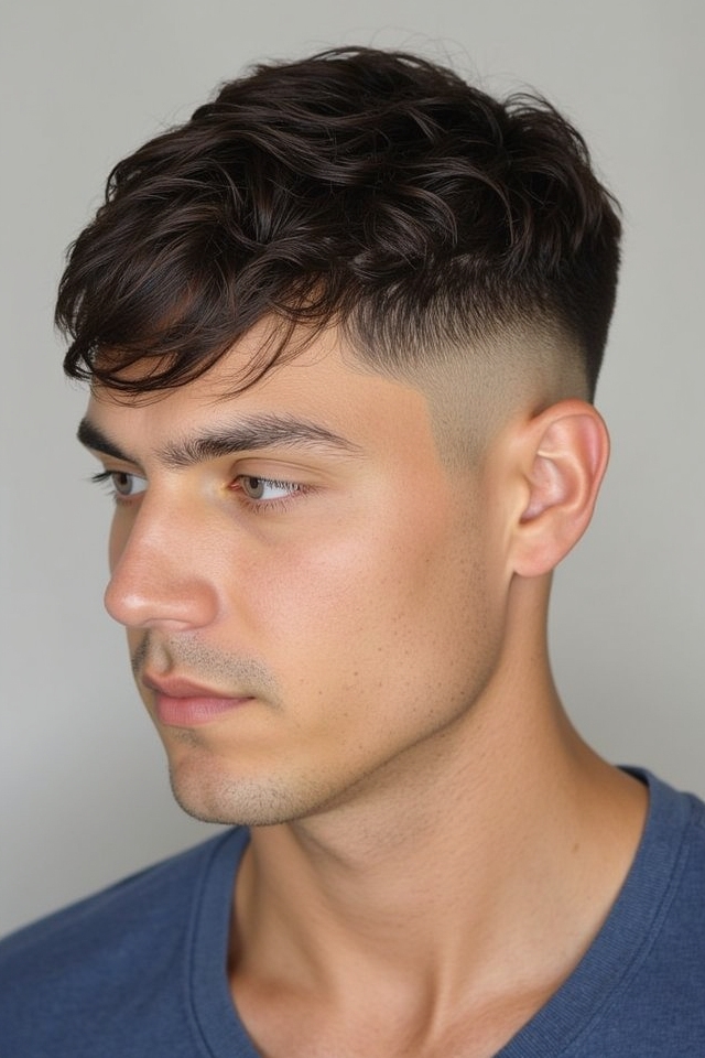 wavy top tapered sides
