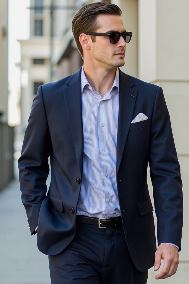 well fitted wrinkle resistant travel blazer