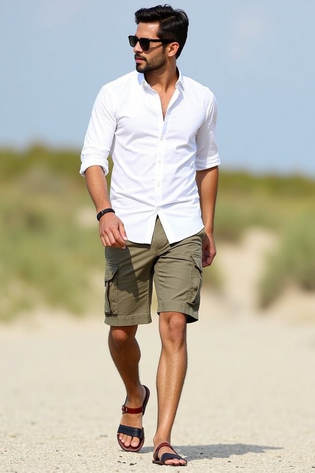 white shirt summer outfit