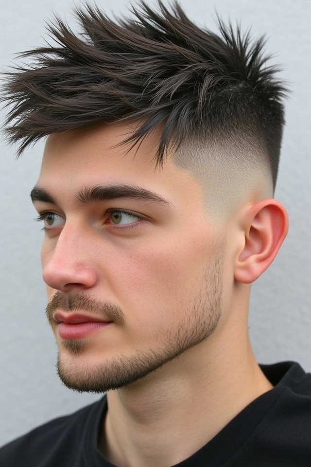 youthful edgy spiky haircut