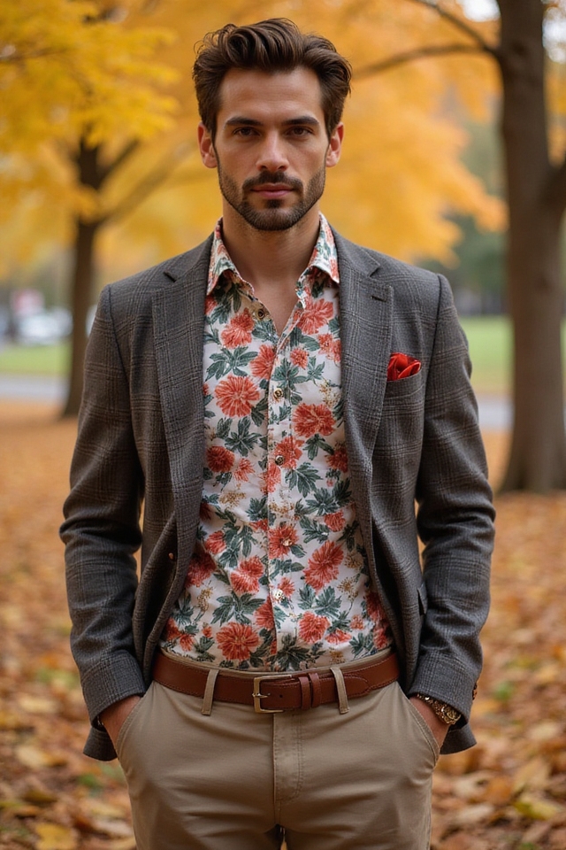 bold prints enhance fall outfits