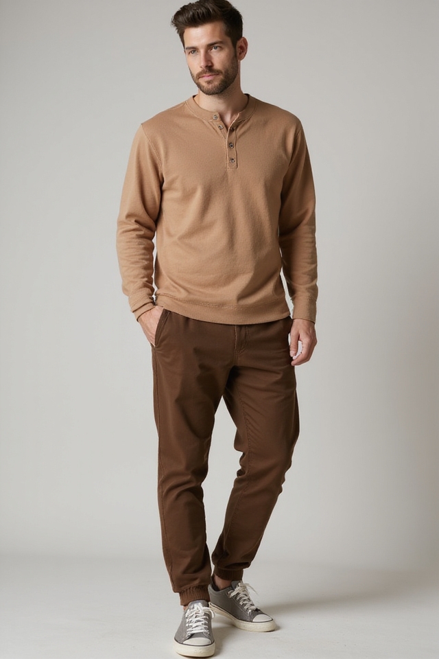 casual dad style ensemble