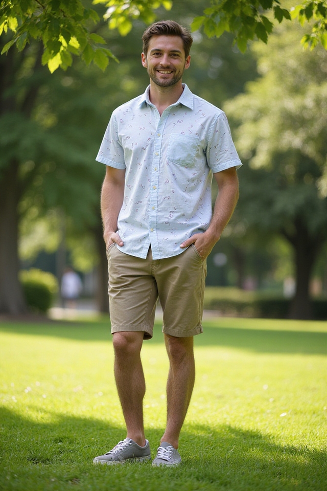 casual summer styling for dads