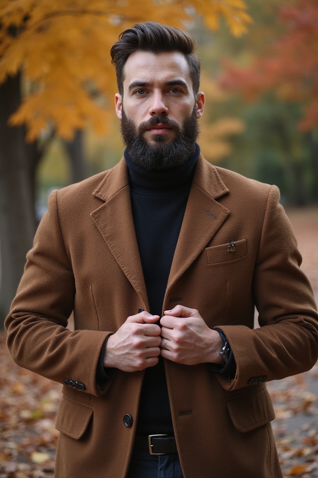 chiseled beard for sophistication
