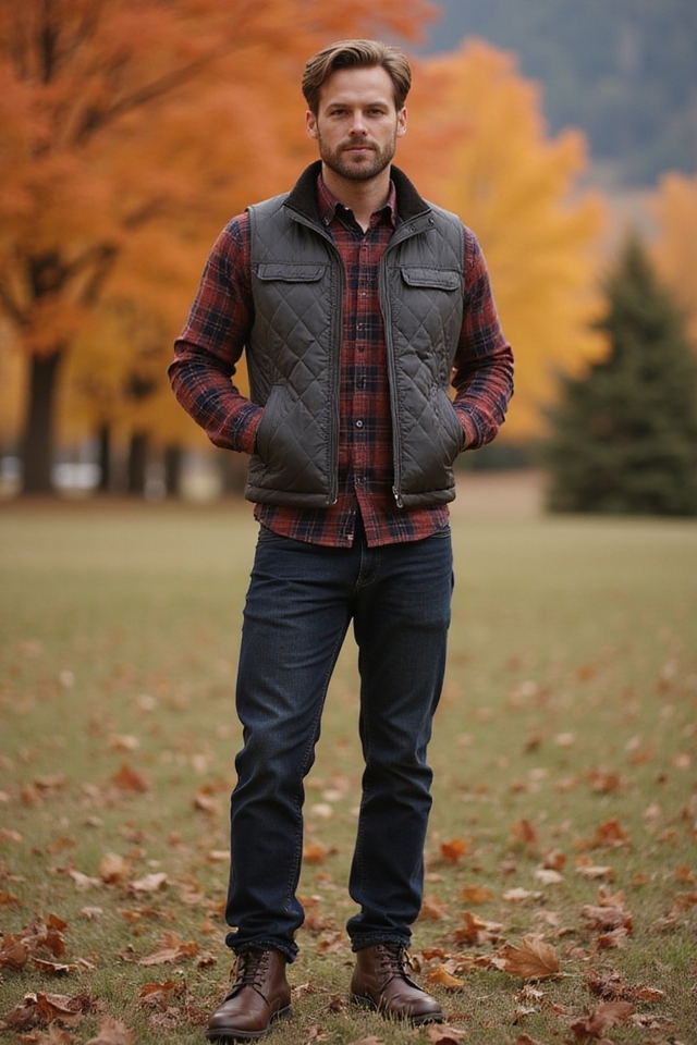classic fall layering style