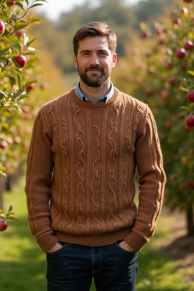 cozy sweater stylish denim