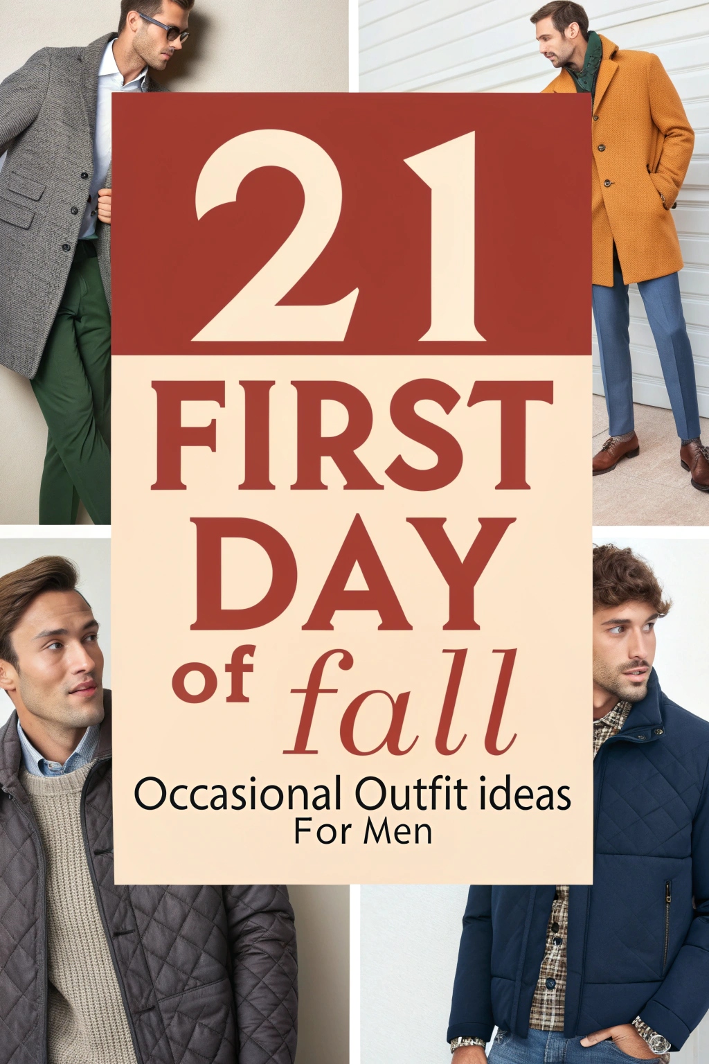21 First Day of Fall Occasional Outfit Ideas for Men
