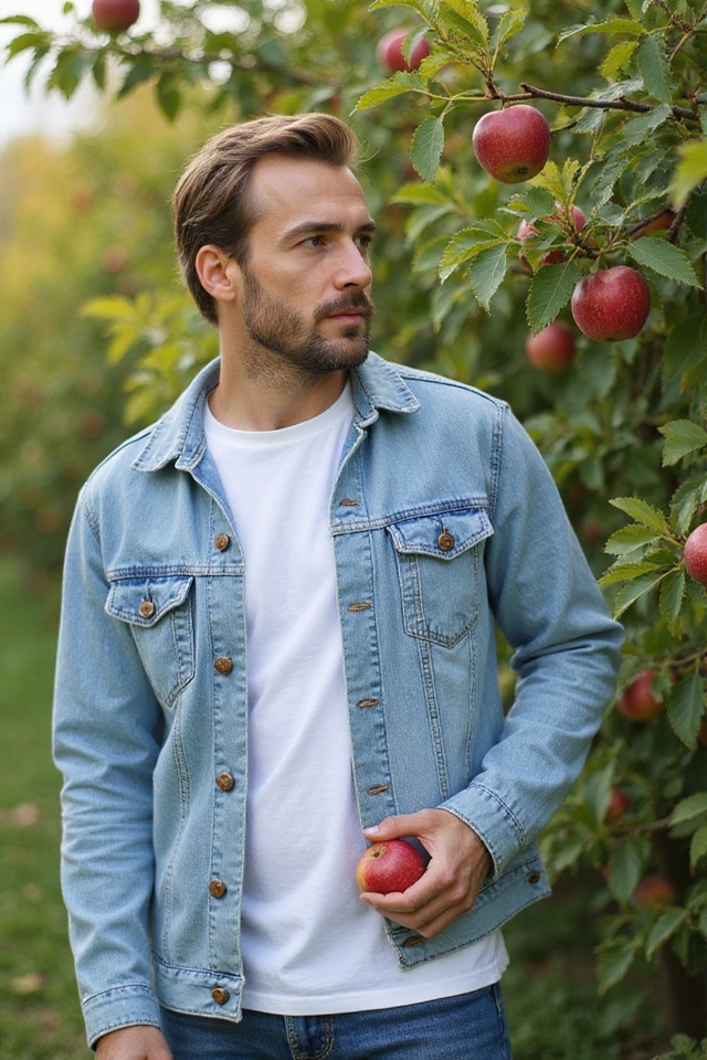 denim jacket casual style