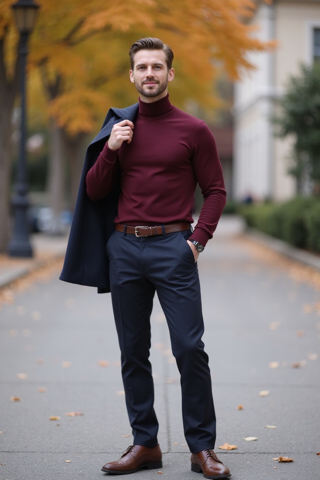 effortless autumn elegance turtleneck