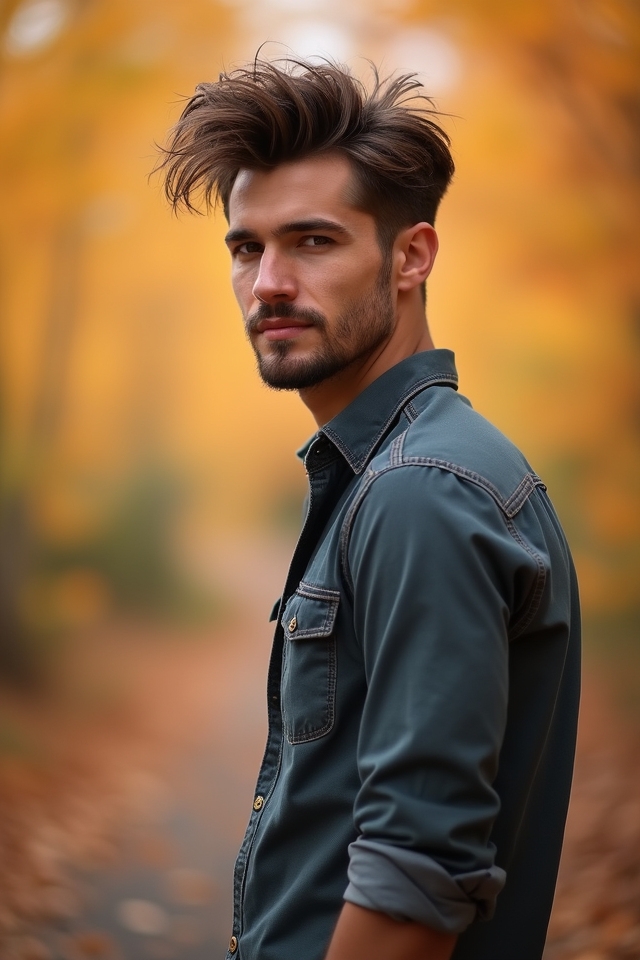 effortless textured autumn hairstyle