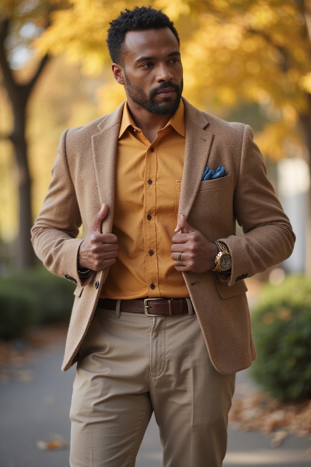 elevated fall button up attire