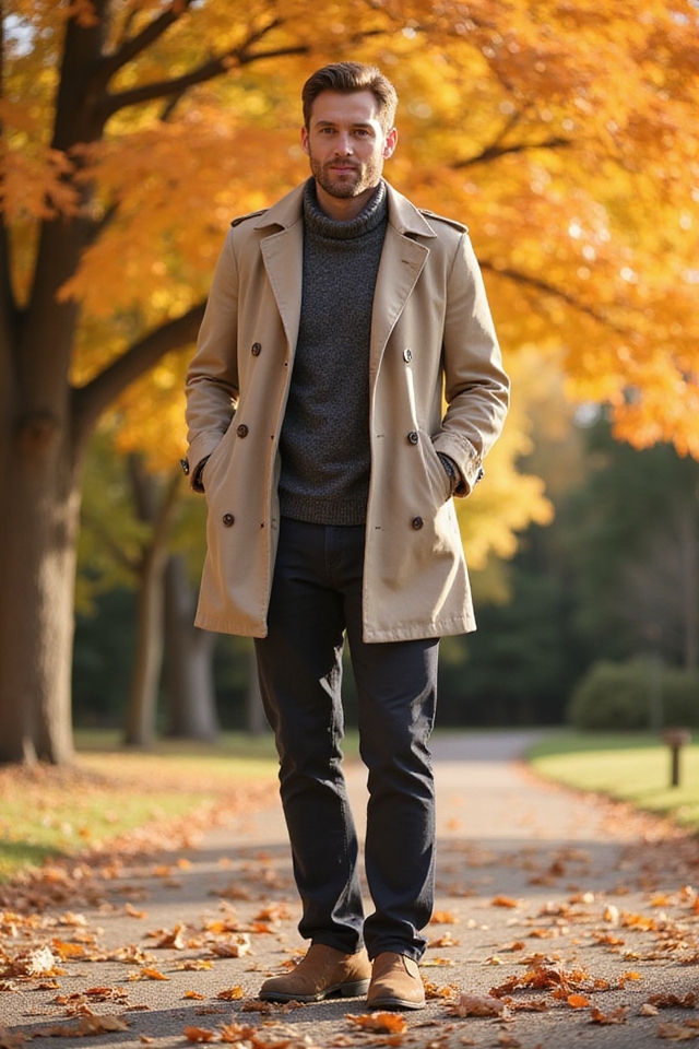 lightweight trench coat style