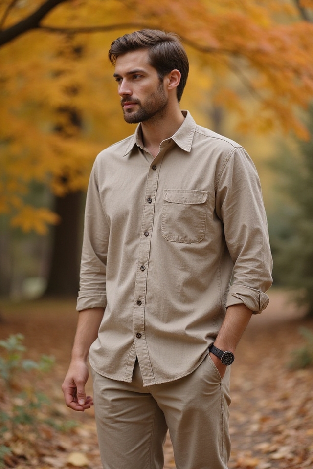 linen shirt lightweight chinos