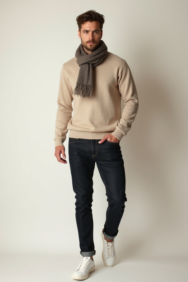 neutral minimalist fall outfit