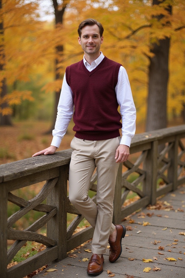 preppy sweater vest style