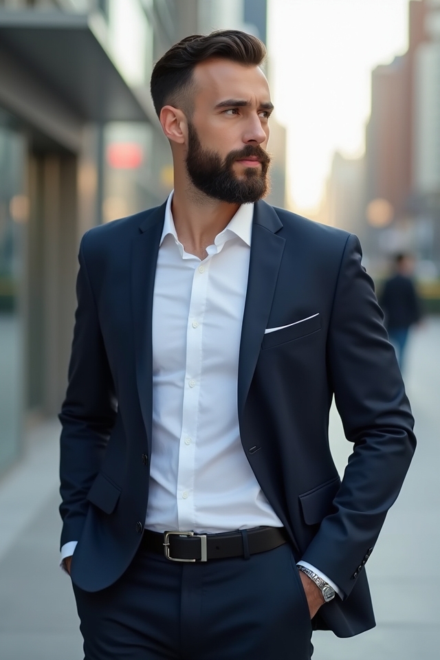 refined polished masculine elegance