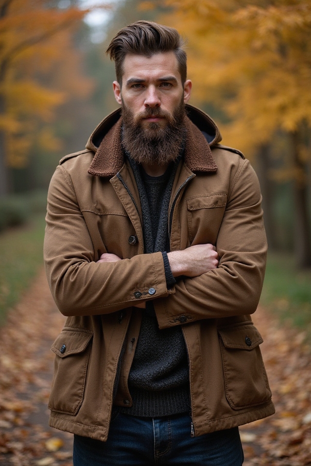striking angular beard style