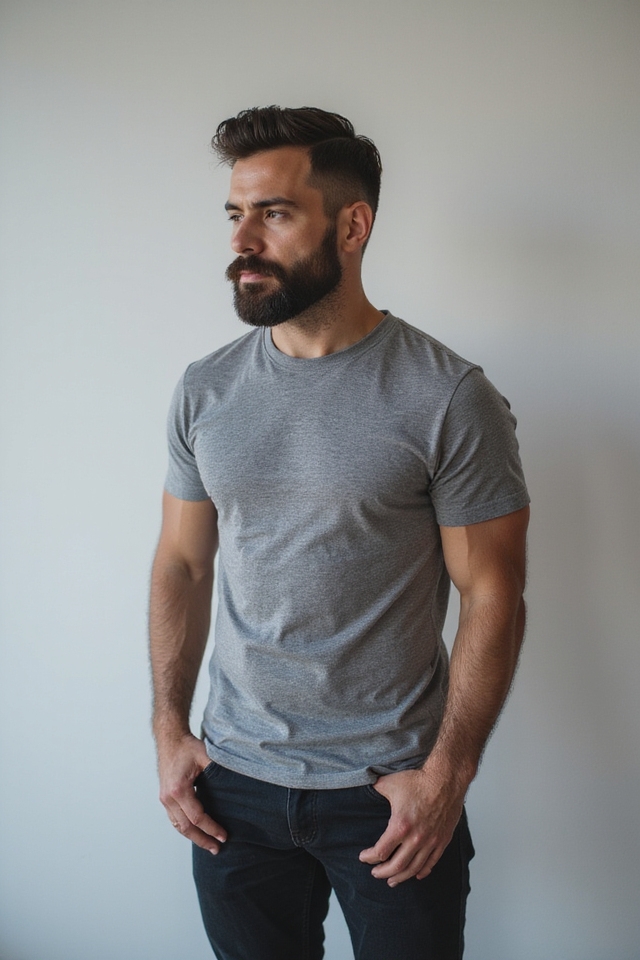 stylish anchored beard look