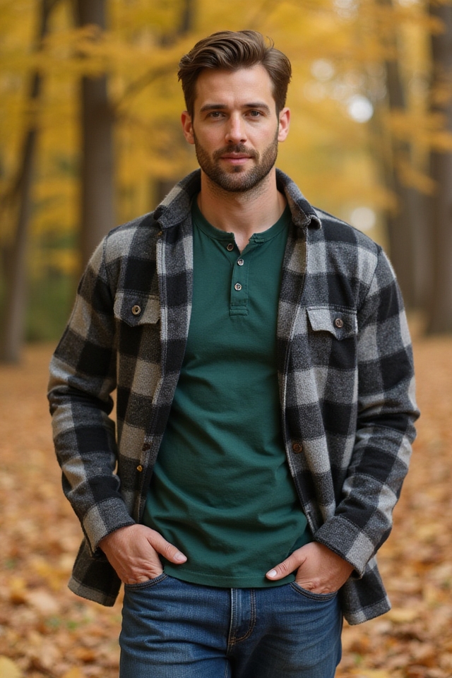 stylish autumn layered outfit
