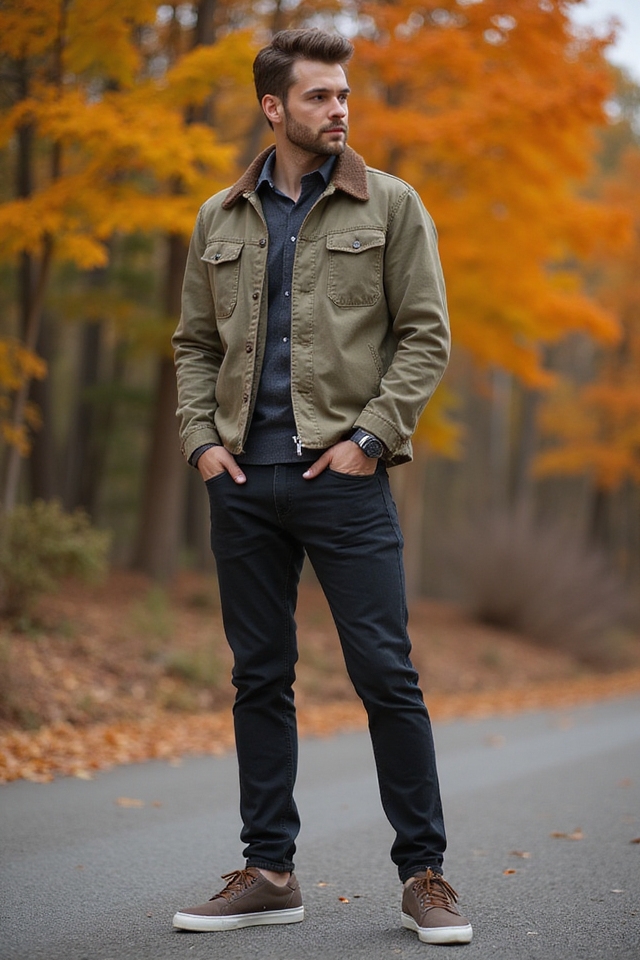 stylish autumn outfit combination