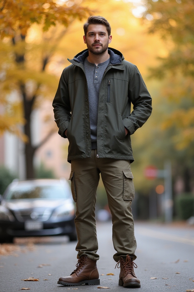 stylish fall weather outfit