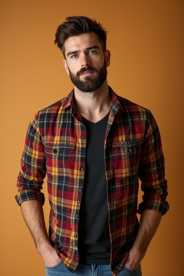 stylish low maintenance autumn beard