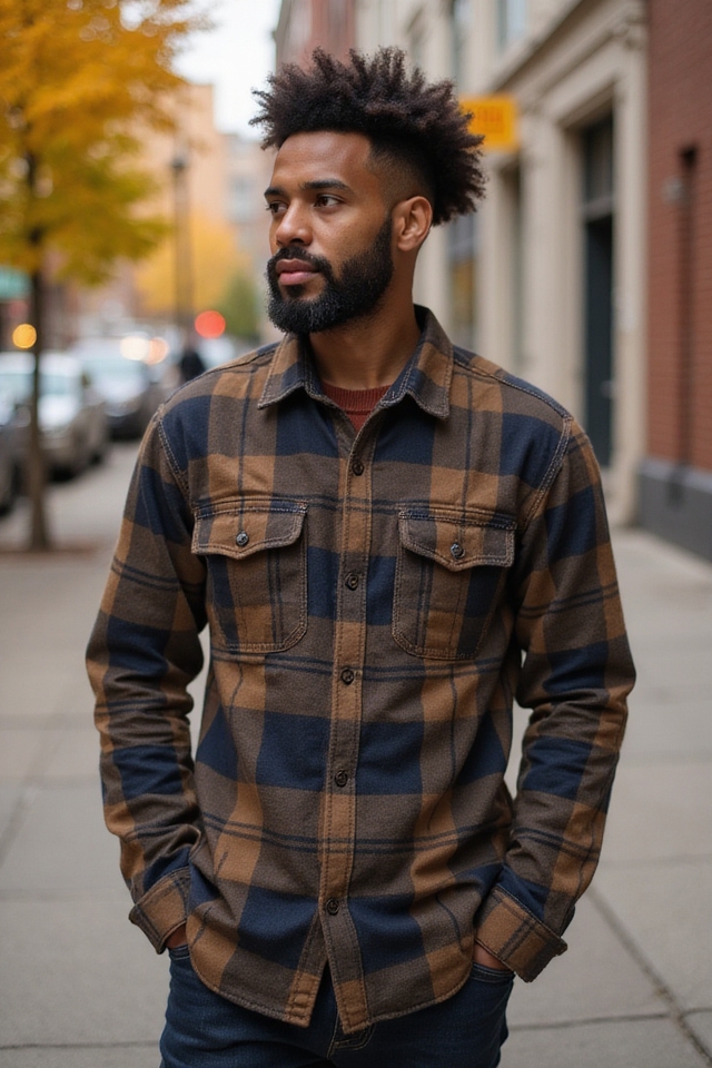 stylish tapered afro hairstyle