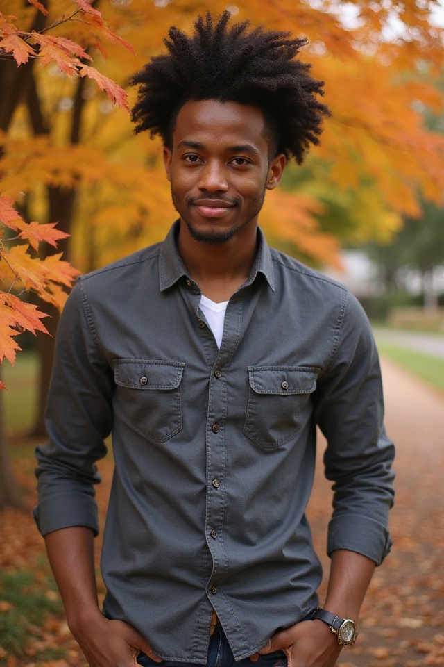 stylish tapered afro hairstyle