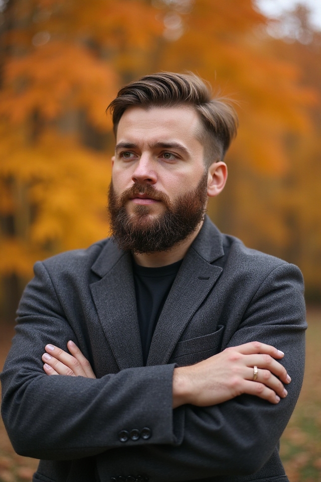 stylish versatile beard option