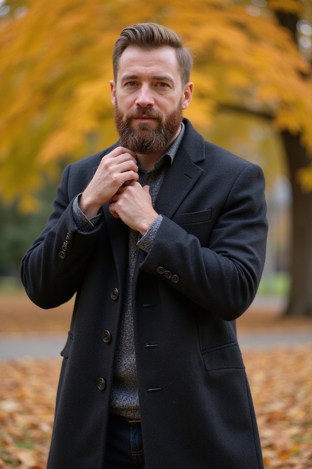 stylish voluminous beard statement