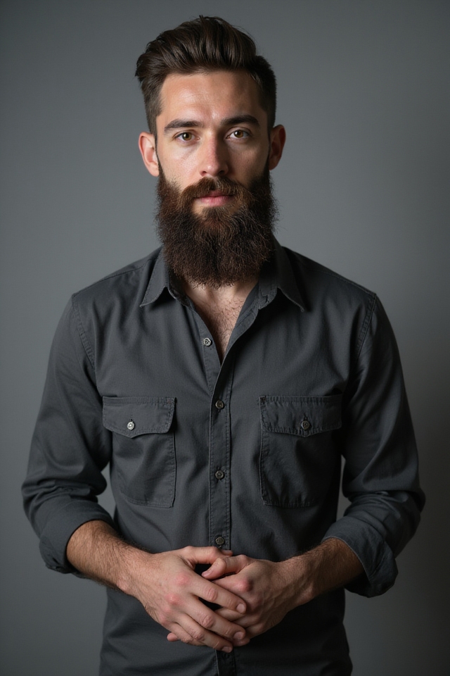 thick beard requires maintenance