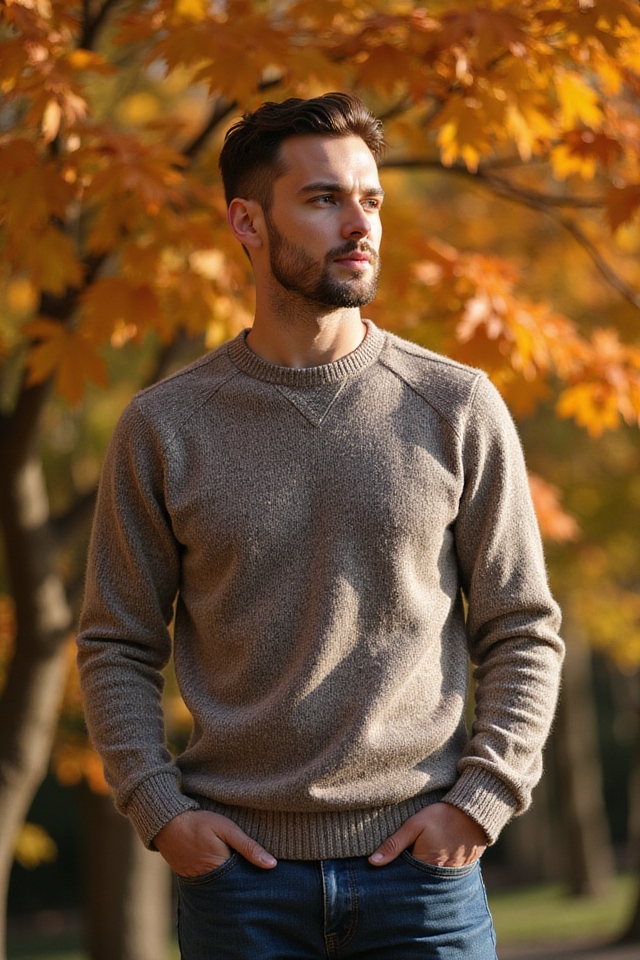 timeless autumn facial hair