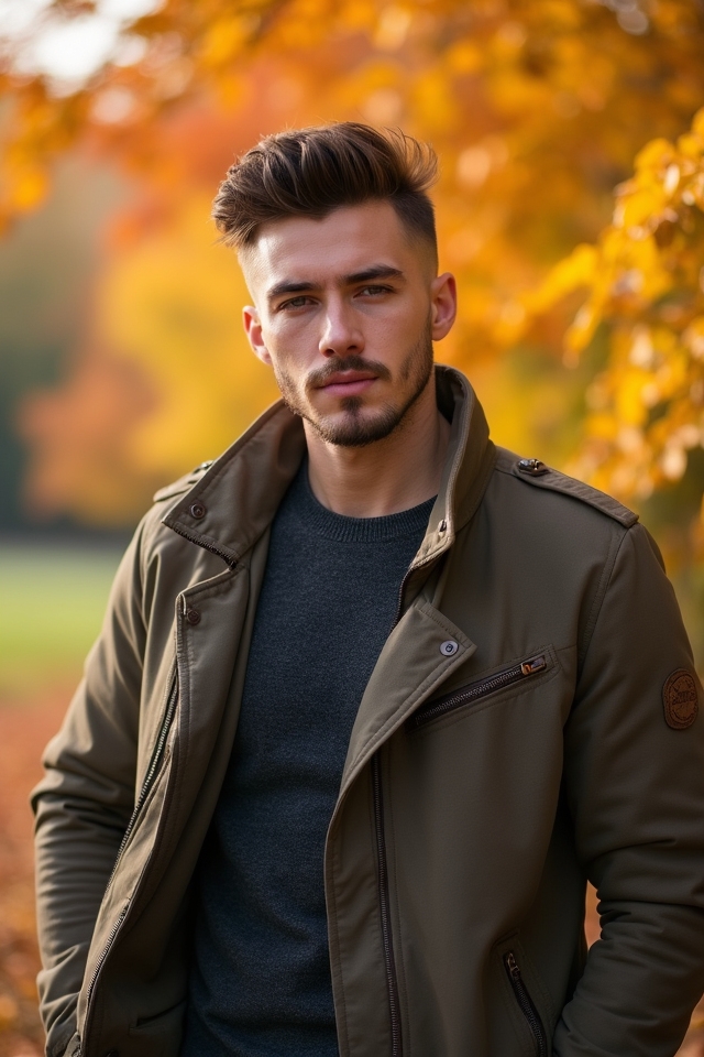 versatile autumn hairstyle fade