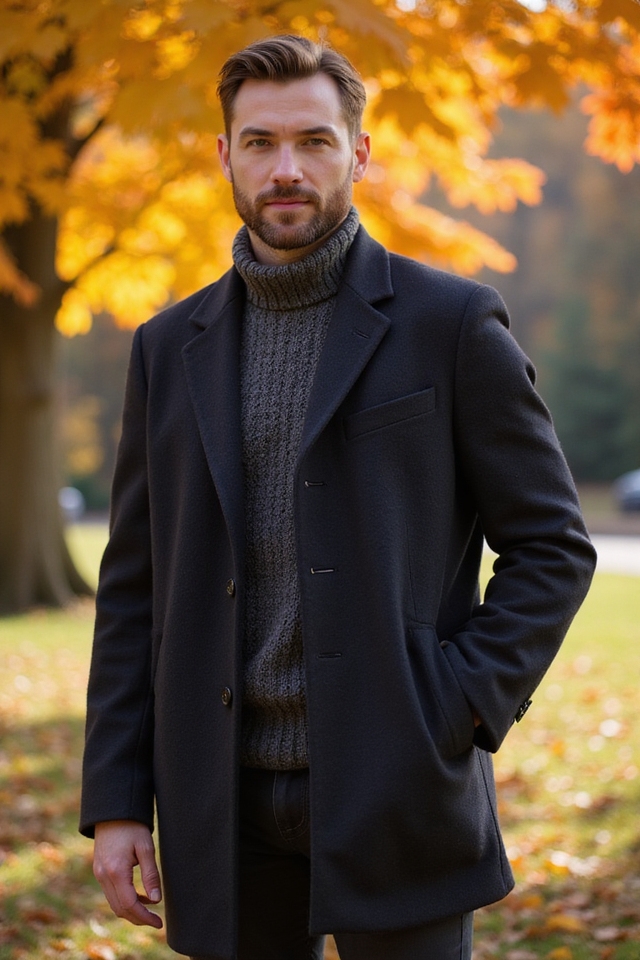 warm wool overcoat style